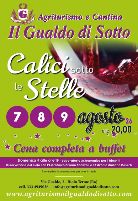 CALICI SOTTO LE STELLE 2026 7/8/9 AGOSTO - Agriturismo Il Gualdo di Sotto